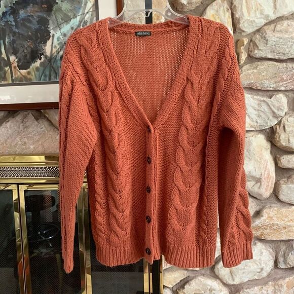 Wild Fable cable knit cardigan button up - Picture 1 of 11